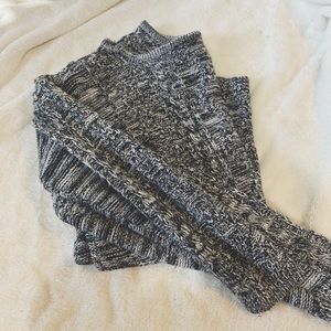 black and white sweater